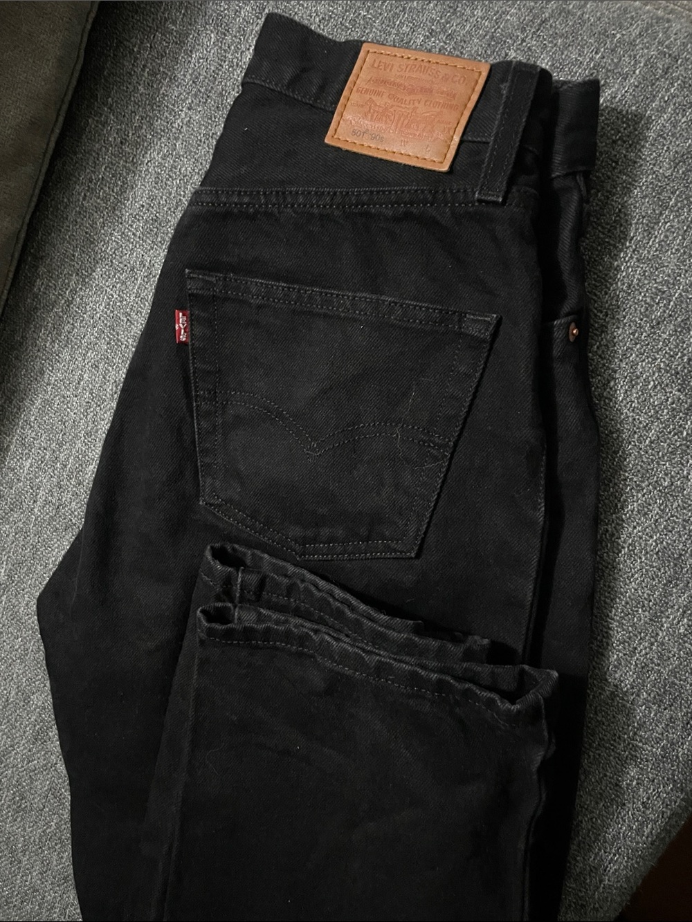 Levi's 501 90s jeans in solid black